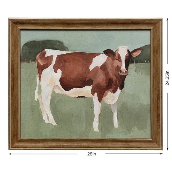Bee & Willow Home Cow In Pasture - Picture 1 of 3